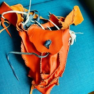 Fabulous handmade leather Boho shoulder bag